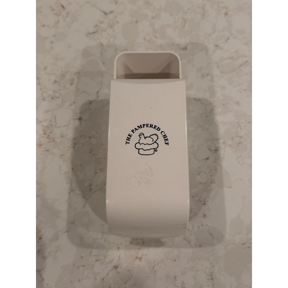 The Pampered Chef Adjustable Measuring Cup 1 Cup 250ml White‎ Plastic Sliding